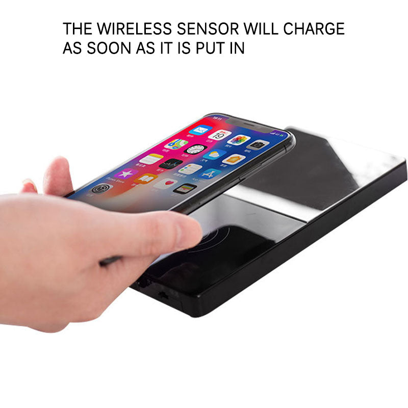 2-in-1 mug warmer with wireless charger for coffee & devices.