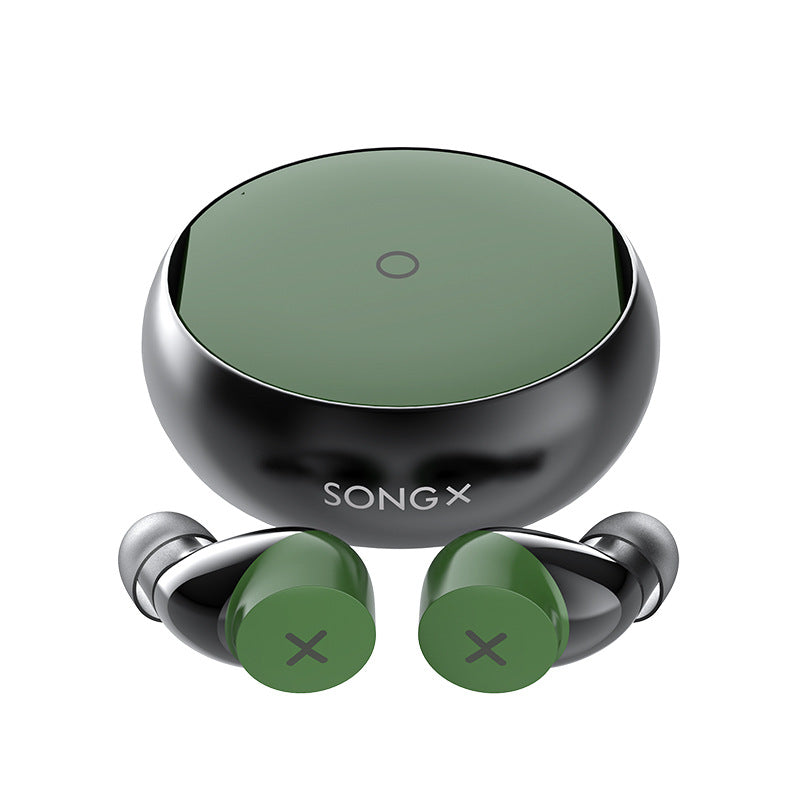 Waterproof noise-cancelling true wireless earbuds.