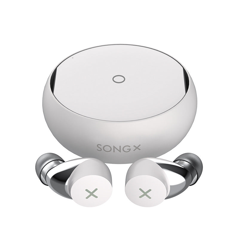 Waterproof noise-cancelling true wireless earbuds.
