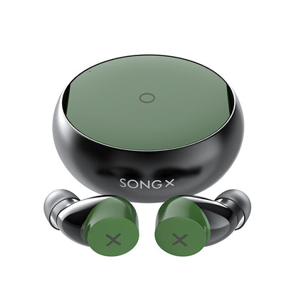 Waterproof noise-cancelling true wireless earbuds.