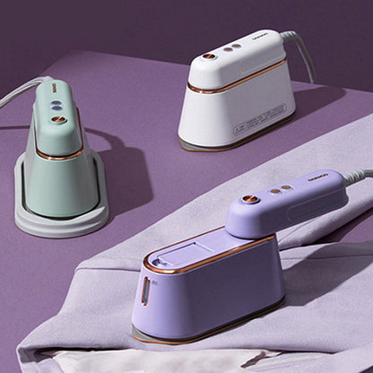 Compact handheld steam iron for home & travel.