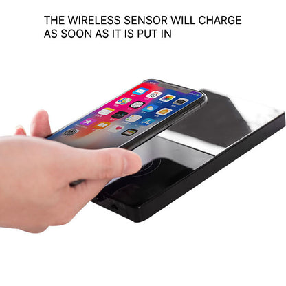 2-in-1 mug warmer with wireless charger for coffee & devices.